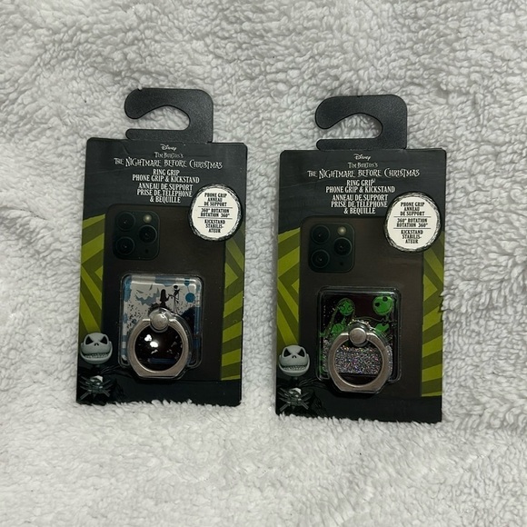 Other - Set of 2 The Nightmare Before Christmas Phone Ring Grips